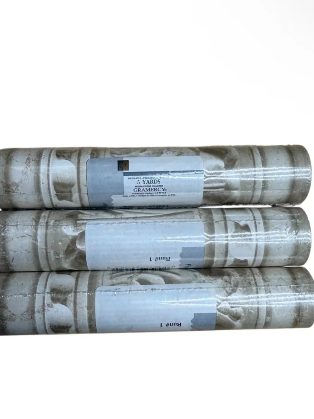 3 Rolls Gramercy Vintage Wallpaper Border Crown Molding Architectural 684681 NEW